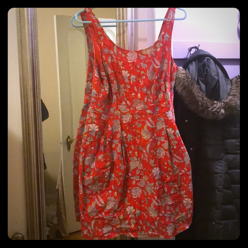 EUC Jack Wills Floral Fit & Flare Dress